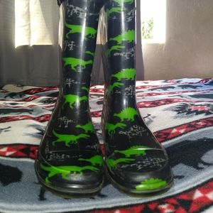 Dinosaur rain boots